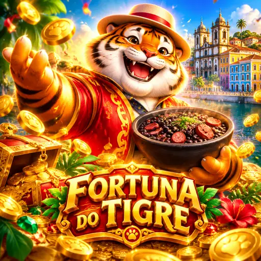 Tela do caça-níquel Fortune Tiger com rolos de três linhas