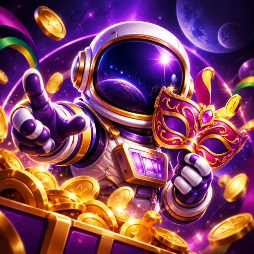 Rodada do crash game Spaceman com astronauta e multiplicador